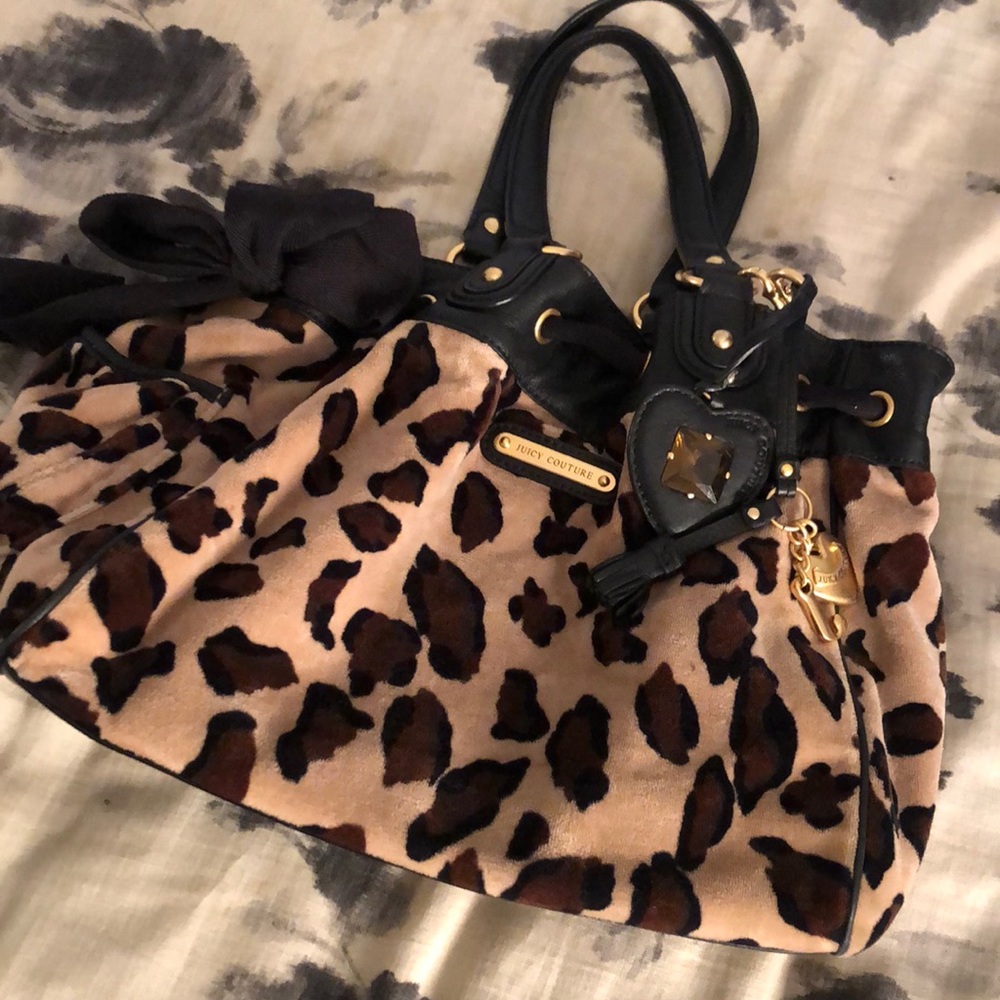 Leopard print juicy couture purse